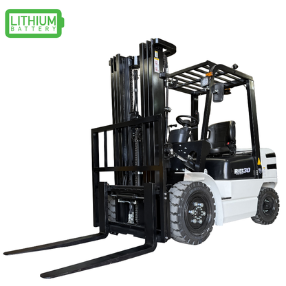 3.0 tons / 4.8 metros / Grúa Horquilla Eléctrica LITIO Marca Rher (Alemana)