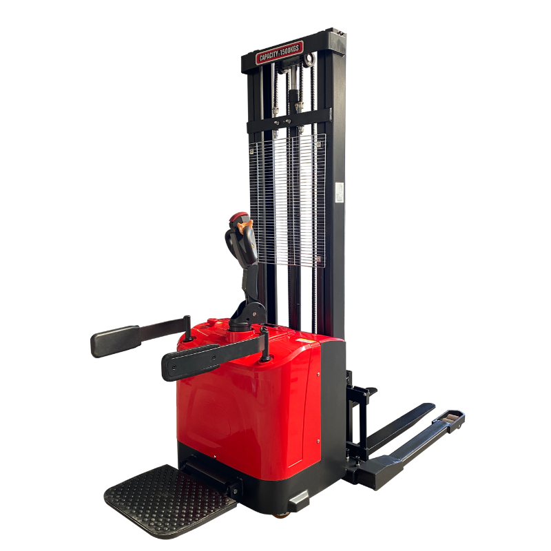 1500 kg/ 3.5 metros Apilador Hombre A Bordo Base Ancha Marca XIN LIFT